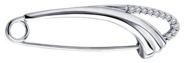 Булавка Diamant 94-140-00639-1 вес 1.5 г серебро, фианит купить,9126