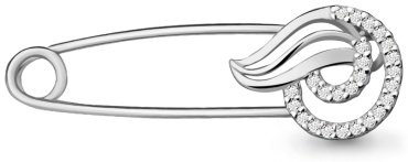 Булавка AQUAMARINE 71517А вес 1.02 г серебро, фианит