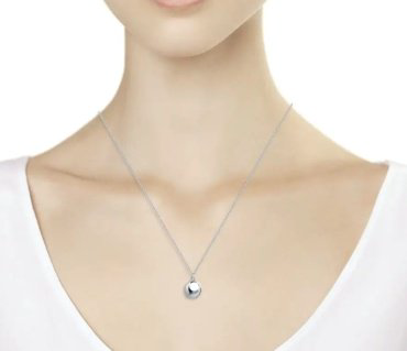 Колье Diamant 94-170-01480-1 длина 40 см вес 2.22 г серебро, без вставок купить,11205