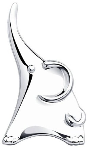 Брошь Diamant 94-140-00825-1 вес 2.53 г серебро, без вставок купить,24291