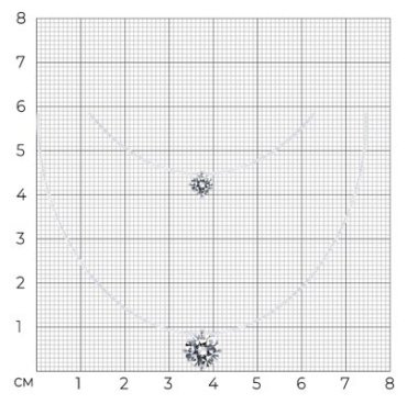 Колье SOKOLOV 94070756_42 длина 42 см вес 2.15 г серебро, фианит купить,15701