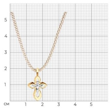 Колье Diamant 51-170-01271-1 длина 40 см вес 1.32 г золото, без вставок купить,142864