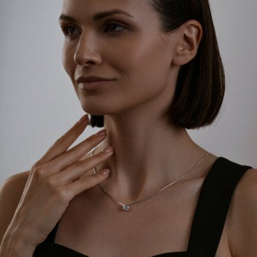 Колье SOKOLOV 94070641 длина 45 см вес 3.42 г серебро, фианит купить,28698