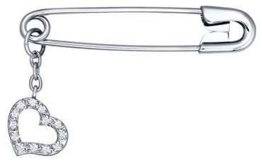 Булавка SOKOLOV 94040017-sk8 вес 1.5 г серебро, фианит купить,11286