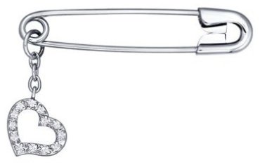 Булавка SOKOLOV 94040017-sk143 вес 1.53 г серебро, фианит купить,11286