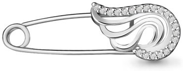 Брошь AQUAMARINE 71518А вес 0.96 г серебро, фианит