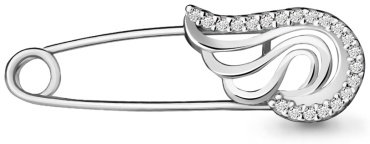 Брошь AQUAMARINE 71518А вес 0.96 г серебро, фианит купить,11856