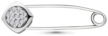 Булавка AQUAMARINE 70486А вес 1.14 г серебро, фианит купить,8311