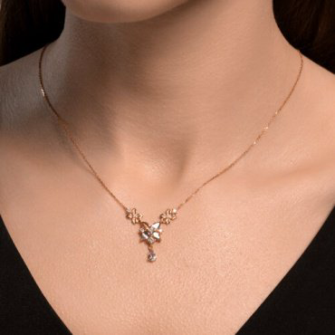 Колье Diamant 93-370-02061-2_45 длина 45 см вес 2.74 г серебро, аметист купить,29754