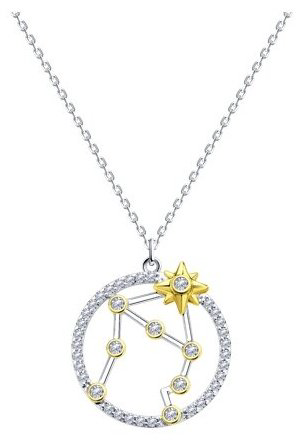 Колье Diamant 94-170-01784-1 длина 40.45 см вес 5.25 г серебро, фианит купить,14558