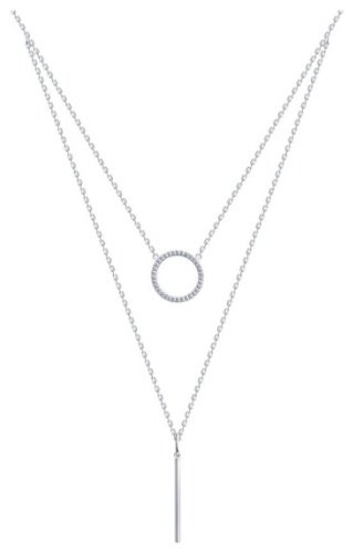 Колье SOKOLOV 94070675 длина 50 см вес 5.6 г серебро, фианит купить,38699