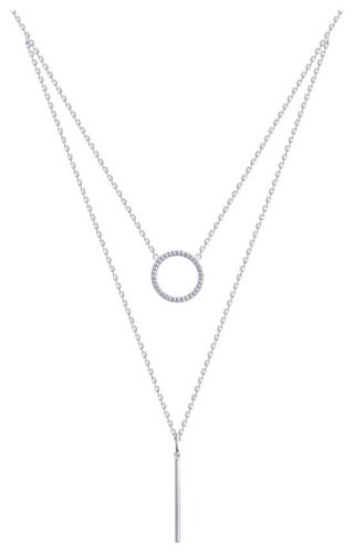 Колье SOKOLOV 94070675 длина 50 см вес 5.6 г серебро, фианит купить,38699