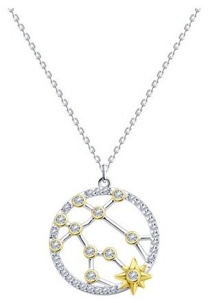 Колье Diamant 94-170-01787-1 длина 40.45 см вес 5.2 г серебро, фианит купить,14453