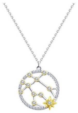 Колье Diamant 94-170-01787-1 длина 40.45 см вес 5.2 г серебро, фианит купить,14453