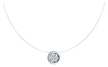 Колье Diamant 94-270-02092-1_45 длина 45 см вес 0.75 г серебро, бриллиант купить,19994