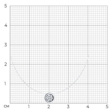 Колье Diamant 94-270-02092-1_45 длина 45 см вес 0.75 г серебро, бриллиант купить,19994