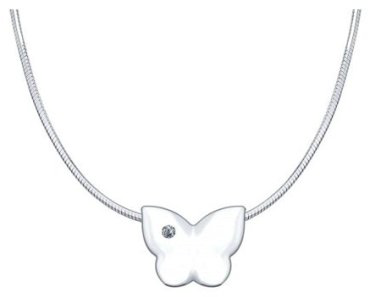 Колье SOKOLOV 87070007 длина 40 см вес 2.84 г серебро, бриллиант купить,NaN