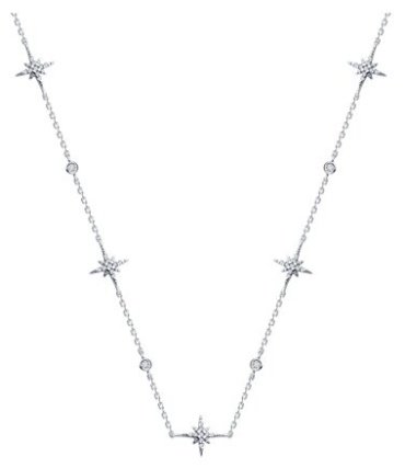 Колье SOKOLOV 94071027 длина 40.45 см вес 4.92 г серебро, фианит купить,28296
