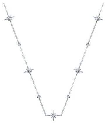 Колье SOKOLOV 94071027 длина 40.45 см вес 4.92 г серебро, фианит купить,28296