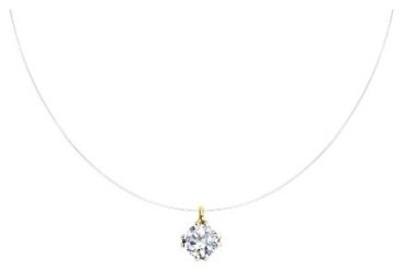 Колье Diamant 53-170-01156-5 длина 42 см вес 1.23 г золото, фианит купить,66268