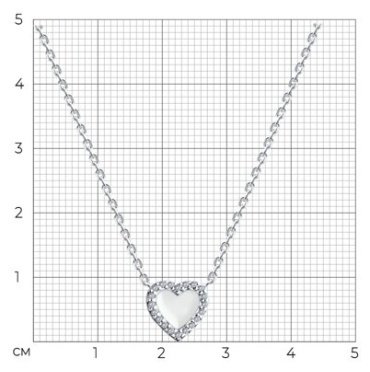 Колье SOKOLOV 94070965_s длина 50 см вес 3.24 г серебро, фианит, эмаль купить,18919