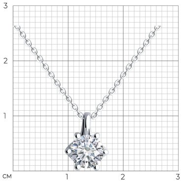 Колье Diamant 52-270-02401-1_40 длина 40 см вес 2.84 г золото, бриллиант купить,1430972