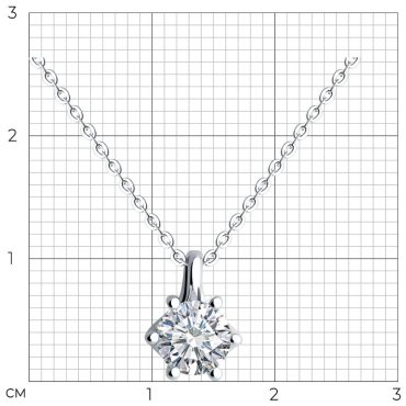 Колье Diamant 52-270-02401-1_40 длина 40 см вес 2.84 г золото, бриллиант купить,1430972