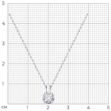 Колье Diamant 52-270-02371-1_40 длина 40 см вес 2.65 г золото, рубин купить,575000