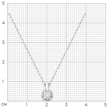Колье Diamant 52-270-02371-1_40 длина 40 см вес 2.65 г золото, рубин купить,575000