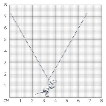 Колье SOKOLOV 94071032_s длина 45 см вес 4.18 г серебро, без вставок купить,13247
