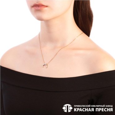 Колье Красная пресня 43012683 длина 45 см вес 2.5 г серебро, без вставок купить,16199