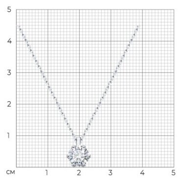 Колье Diamant 52-270-02378-1 длина 45 см вес 2.67 г золото, бриллиант, рубин купить,866700