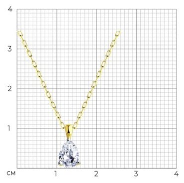 Колье SOKOLOV 070336-2 длина 45 см вес 2.01 г золото, фианит - ForteMarket Колье SOKOLOV 070336-2 длина 45 см вес 2.01 г золото, фианит купить,147199.99999999997
