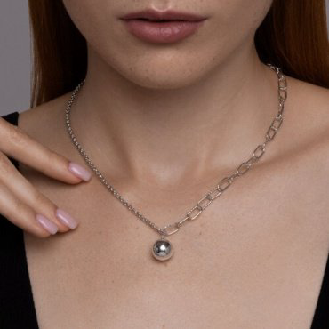 Колье SOKOLOV 94071041_s длина 40 см вес 8.12 г серебро, без вставок купить,45749
