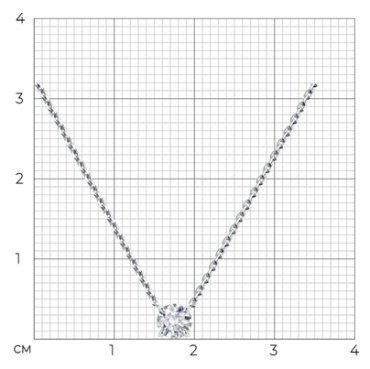 Колье Diamant 52-270-02319-1 длина 45 см вес 1.91 г золото, бриллиант, рубин купить,636192