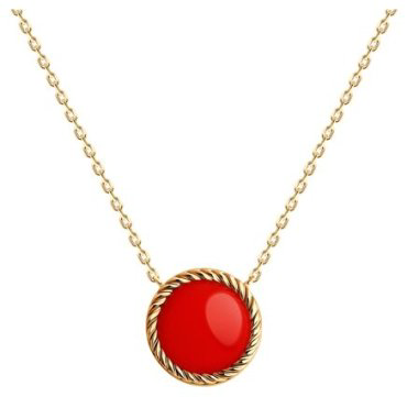 Колье Diamant 93-370-01563-2 длина 40.45 см вес 3.88 г серебро, коралл купить,NaN