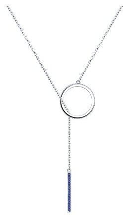 Колье Diamant 94-170-02030-1 длина 45 см вес 4.25 г серебро, фианит купить,14659