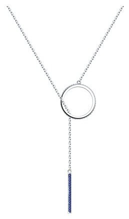 Колье Diamant 94-170-02030-1 длина 45 см вес 4.25 г серебро, фианит купить,14659