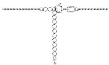 Колье Diamant 93-370-02061-1_45 длина 45 см вес 2.89 г серебро, топаз купить,34884