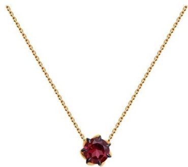 Колье Diamant 51-370-01774-3 длина 38 см вес 1.56 г золото, родолит купить,NaN