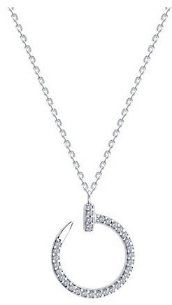 Колье Diamant 94-170-02016-1_38 длина 38 см вес 4.32 г серебро, фианит купить,21546