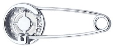 Брошь Diamant 94-340-02641-1 вес 1.22 г серебро, жемчуг, фианит купить,9360