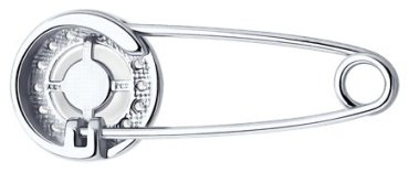 Брошь Diamant 94-340-02641-1 вес 1.22 г серебро, жемчуг, фианит купить,9360