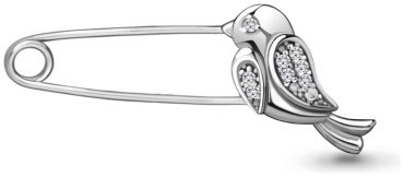 Булавка AQUAMARINE 77348A.5 вес 1.36 г серебро, фианит купить,9989