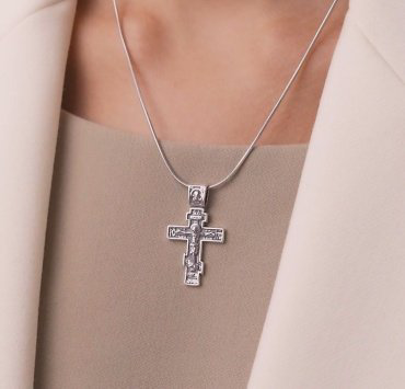 Крестик Diamant 95-131-01621-1 вес 3.65 г серебро, без вставок купить,21546