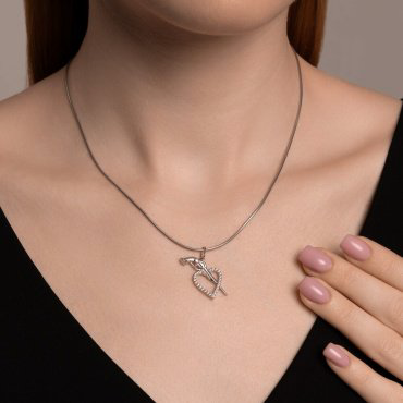 Подвеска SOKOLOV 94033207 вес 1.8 г серебро, фианит купить,8123