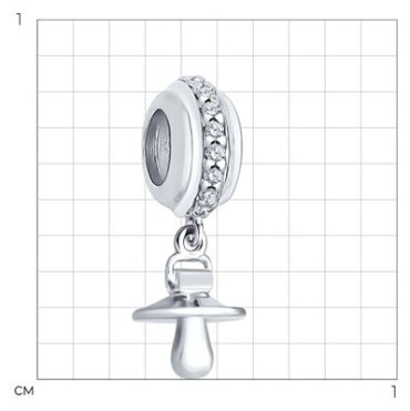 Подвеска SOKOLOV 94031670 вес 2.16 г серебро, фианит купить,11283