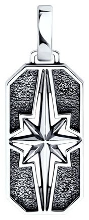 Подвеска Diamant 95-130-02700-1 вес 3.84 г серебро, без вставок купить,18468