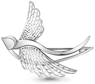 Брошь AQUAMARINE 72750 вес 2.93 г серебро, без вставок купить,21615