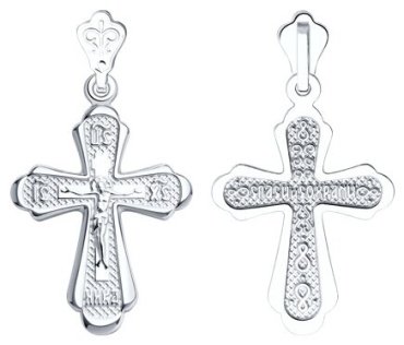 Крестик SOKOLOV 94120055 вес 1.75 г серебро, без вставок купить,12699